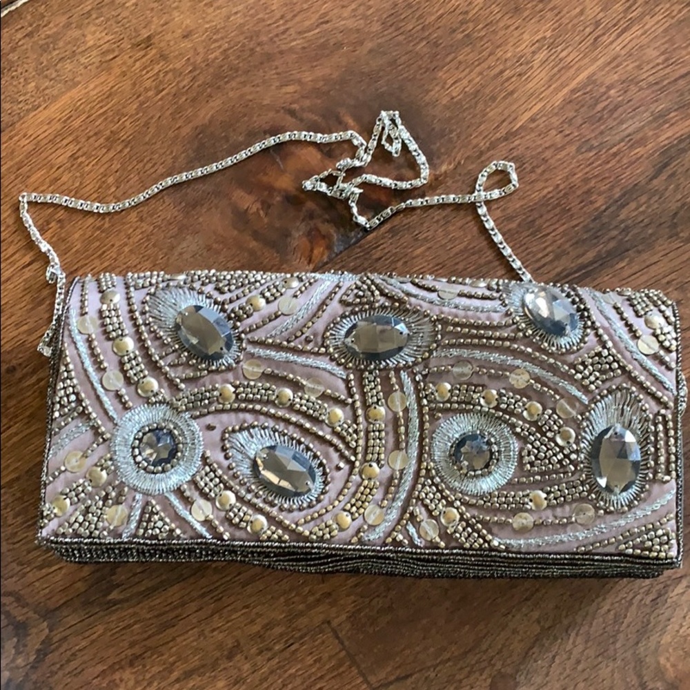 Moyna Evening Bag in Grayish Moss